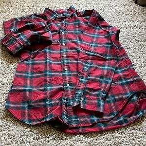 Barely worn, well kept, Ralph Lauren classic fit button down with plaid pattern.